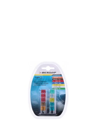 Poza cu Dunlop Set sigurante electrice auto tip lama, 10 bucati