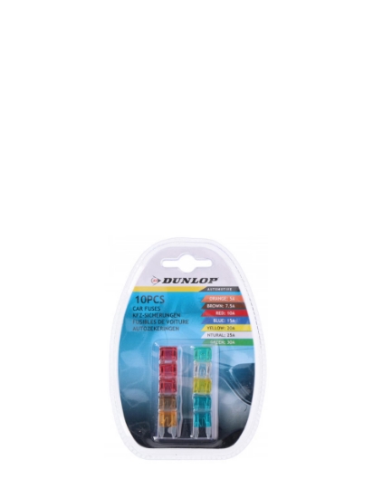 Poza cu Dunlop Set sigurante electrice auto tip lama, 10 bucati