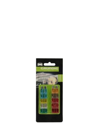 Poza cu Grundig, set sigurante auto, 10 buc, diferite intensitati