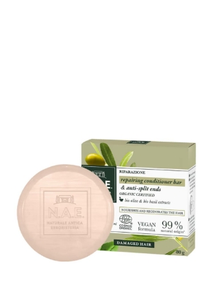 Poza cu N.A.E balsam solid pentru par cu extract de masline si busuioc organic, 80 g