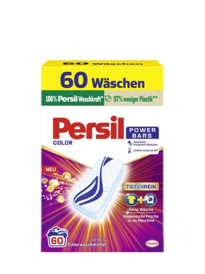 Poza cu Persil Color Power Bars, detergent pentru rufe colorate, 60 spalari, 1.77 kg