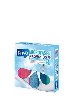 Poza cu Priva, lavete din microfibra pentru uz casnic, 5 buc