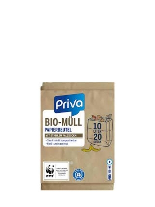 Poza cu Priva, pungi din hartie, 10 L, 20 buc