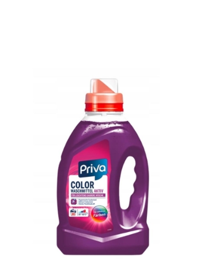 Poza cu Priva Color, detergent lichid pentru rufe colorate, 20 spalari, 1.1 L