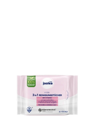 Poza cu Joolea Milde, servetele demachiante cu vitamina E, 25 buc