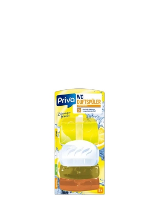 Poza cu Priva, odorizant de toaleta cu aroma de lamaie, 3 x 55 ml