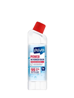 Poza cu Priva Power WC, solutie cu clor pentru curatarea vasului de toaleta, 750 ml