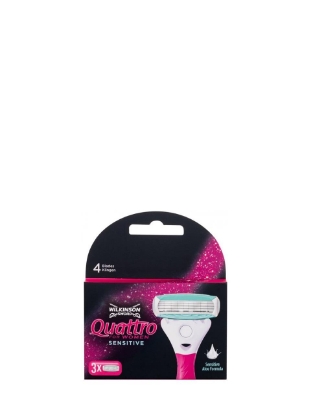 Poza cu Wilkinson Sword Quattro for Women Sensitive, rezerve aparat de ras, 3 buc
