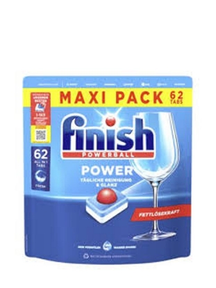 Poza cu Finish Powerball All-in-1, tablete masina de spalat vase, 62 buc