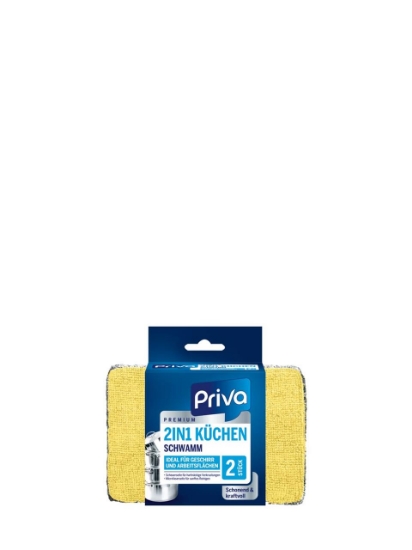 Poza cu Priva 2-in-1, burete, 2 buc