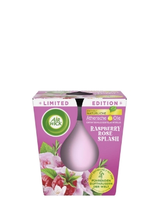 Poza cu Air Wick Raspberry Rose Splash, lumanare parfumata, 105 g