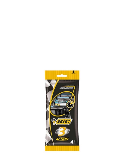 Poza cu BIC 3 Action, aparate de ras cu 3 lame, 4 buc