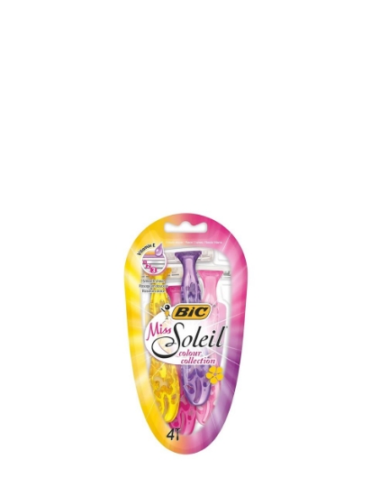 Poza cu BIC Miss Soleil Colour Collection, aparate de ras cu 3 lame, 4 buc