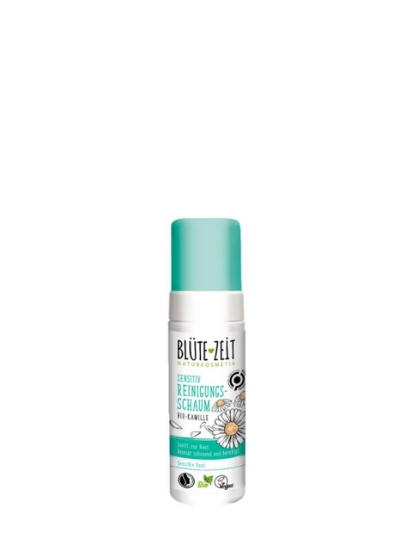 Poza cu Blütezeit Sensitive, spuma de curatare cu extract de musetel bio, 150 ml