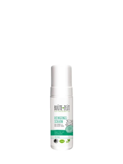 Poza cu Blütezeit, spuma de curatare cu castravete si aloe vera bio, 150 ml