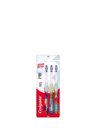 Poza cu Colgate 360° Whole Mounth Clean Soft, set 3 periute de dinti