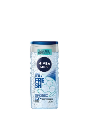 Poza cu Nivea Men Ultra Fresh 3in1, gel de dus, 250 ml