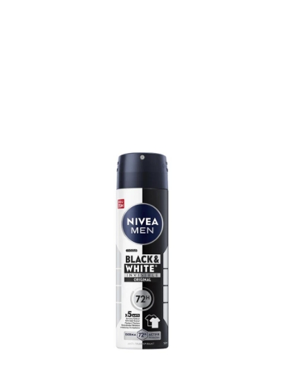 Poza cu Nivea Men Black & White Invisible, deodorant spray, 150 ml