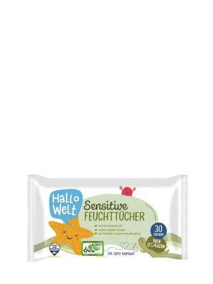 Poza cu Hallo Welt, servetele umede cu provitamina B5 pentru copii, 30 buc