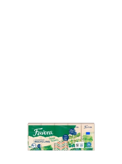 Poza cu Favora Green Talents, batiste nazale, 4 straturi, 15 buc