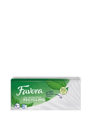 Poza cu Favora Recycling, servetele cosmetice, 4 straturi, 100 buc