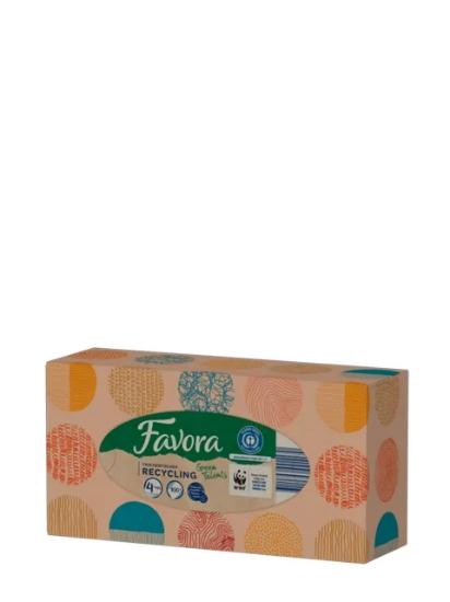Poza cu Favora Green Talents, batiste nazale, 4 straturi, 100buc