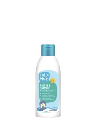 Poza cu Hallo Welt, gel de dus si sampon 2-in-1 pentru copii cu panthenol, galbenele si extract de flori, 250 ml