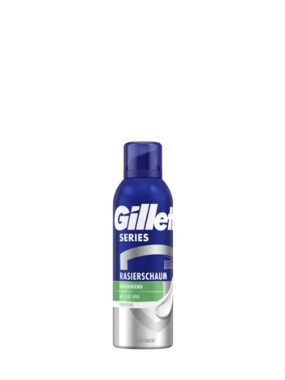 Poza cu Gillette Series Sensitive, spuma de ras cu Aloe Vera, 200 ml