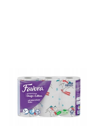 Poza cu Favora Design Edition, prosoape de bucatarie, 3 straturi, 3 role