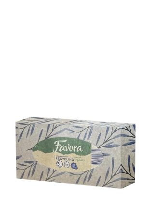 Poza cu Favora Recycling, batiste nazale, 3 straturi, 160 buc