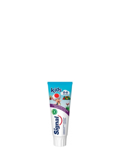 Poza cu Signal Kids Super Mario, pasta de dinti cu aroma fructata pentru copii, 0-6 ani, 75 ml