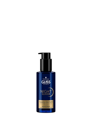 Poza cu Gliss Night Elixier Ultimate Repair, ser pentru par, 100 ml