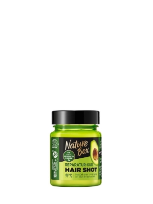 Poza cu Nature Box Avocado Reparatur-Kur Hair Shot Hair, ulei pentru par, 60 ml
