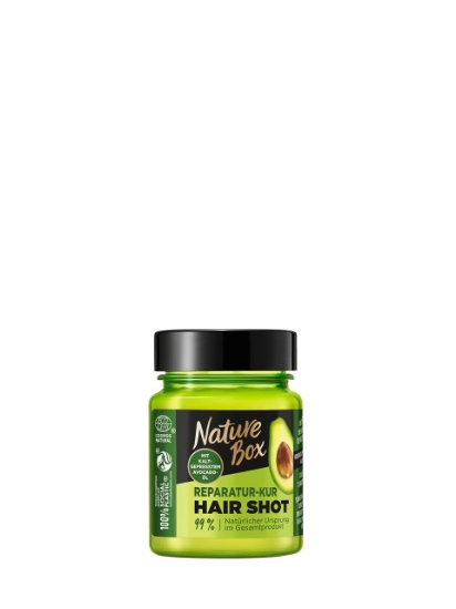 Poza cu Nature Box Avocado Reparatur-Kur Hair Shot Hair, ulei pentru par, 60 ml