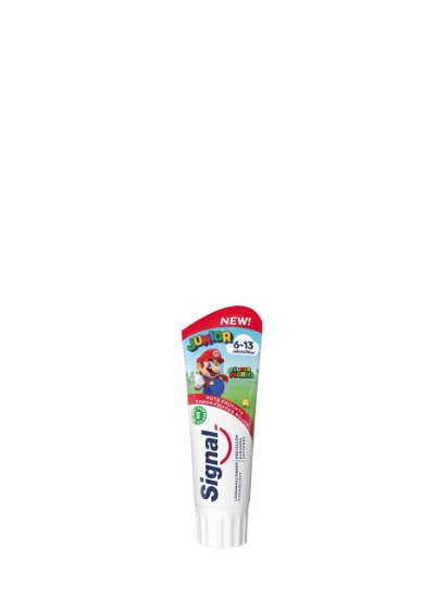 Poza cu Signal Junior Super Mario, pasta de dinti pentru copii, 6-13 ani, 75 ml