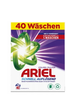 Poza cu Ariel Color+, detergent pudra pentru rufe colorate, 40 spalari, 2.4 kg