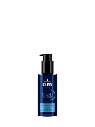 Poza cu Gliss Night Elixier Aqua Revive, tratament intensiv pentru par, 100 ml
