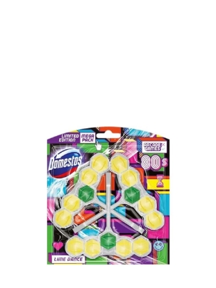 Poza cu Domestos Lime Dance, odorizant toaleta, 3 x 55 g