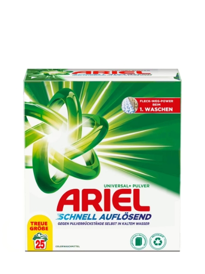 Poza cu Ariel Universal+, detergent pudra universal pentru rufe, 25 spalari, 1.5 kg