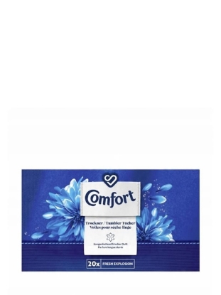 Poza cu Comfort Fresh Explosion, servetele parfumate pentru uscatorul de rufe, 20 buc