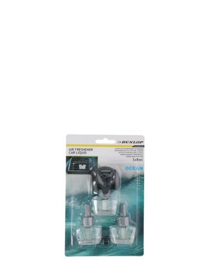 Poza cu Dunlop, odorizant auto lichid diverse sortimente, 3 x 8 ml