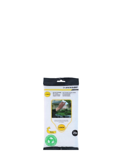 Poza cu Dunlop Lemon, servetele umede pentru curatarea geamurilor, 20 buc