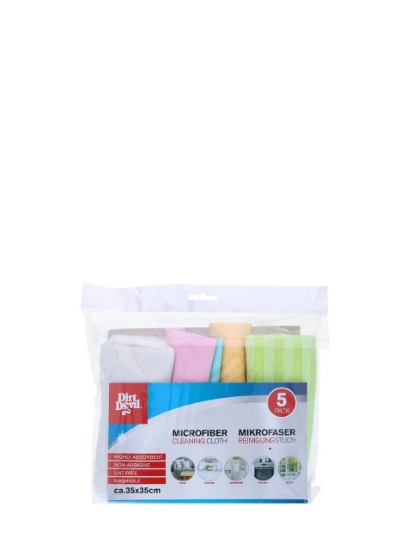 Poza cu Dirt Devil, lavete din microfibra, 5 buc, 35x35 cm