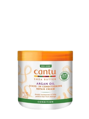 Poza cu Cantu Shea Butter, crema leave-in  cu ulei de argan pentru par, 453 ml