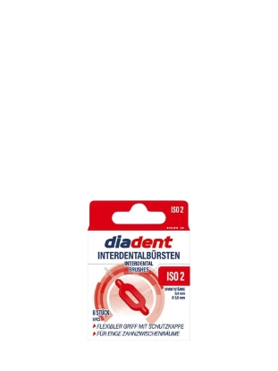 Poza cu Diadent ISO 2, periute interdentare, 8 buc