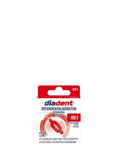 Poza cu Diadent ISO 2, periute interdentare, 8 buc