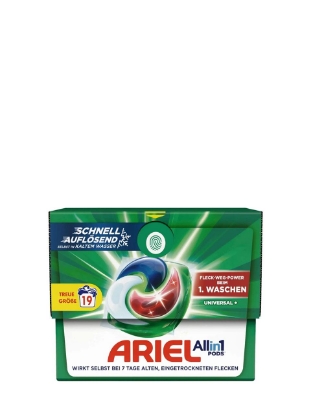 Poza cu Ariel All in 1 Pods Universal+, detergent capsule universal, 19 spalari