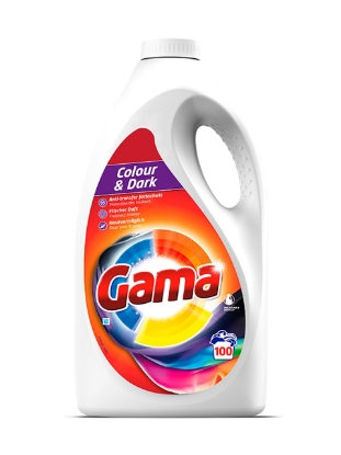 Poza cu Gama 3-in-1 Color & Dark, detergent lichid pentru rufe colorate , 100 spalari, 4.5 L