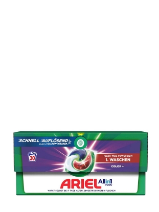 Poza cu Ariel All-in-1 Pods Color+, detergent capsule pentru rufe colorate, 30 spalari
