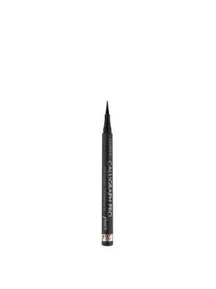 Poza cu Catrice Calligraph Pro Precise 24H Matt Liner Waterproof 010 Intense Black 1.2 ml